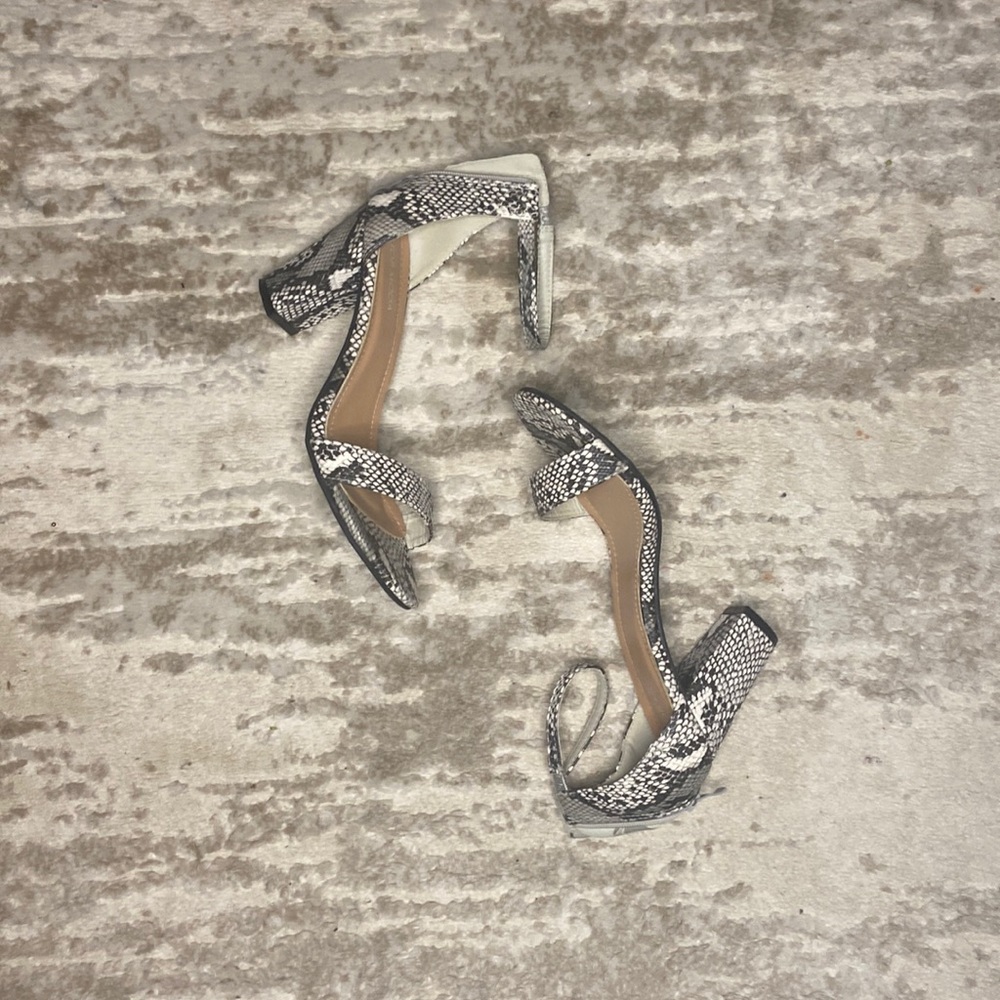 Snake print low Heel